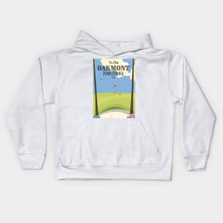 Oakmont Pennsylvania Golf Poster Kids Hoodie